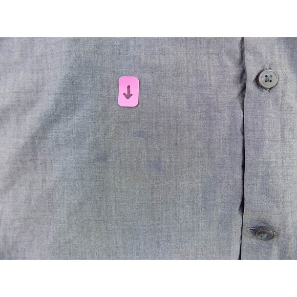 JOHN VARVATOS $245 Gray 15 x 32/33 Slim Fit MEN DRESS SHIRT CASUAL SALE Y30 - Picture 4 of 6